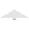 Ekena Millwork Kennewick Architectural Grade PVC Gable Bracket, 48"W x 14"H x 6"D x 6"F, 7/12 Pitch GBP048X14X0606KEN00 - alternate 4